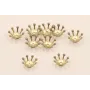 Casquilla 10mm con 8 pestañas esmaltadas Visón / Cuentas Metálicas de Latón / Zamak