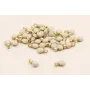 Disco de 3mm  con esmalte Beige con arandela / Cuentas Metálicas de Latón / Zamak
