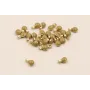 Disco de 3mm con esmalte Visón  con arandela / Cuentas Metálicas de Latón / Zamak