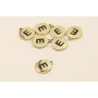 Chapa acero Inoxidable 10mm letra E / Cuentas Metálicas de Acero Inoxidable