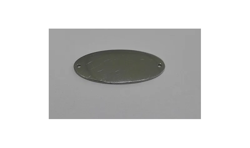 Pieza Ovalo 25*10mm A.Inox. Agujero de 1mm / Cuentas Metálicas de Acero Inoxidable