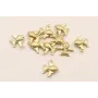 Colgante Pez Dorado Mate 10*12mm / Cuentas Metálicas de Latón / Zamak