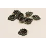 Pieza Hoja 17*12mm esmalte manual verde / Cuentas Metálicas de Latón / Zamak