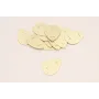 Gota 30*22mm con 8 agujeros Oro Mate satinado / Cuentas Metálicas de Latón / Zamak