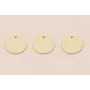 Chapa Dorado Mate 13mm Corazón / Cuentas Metálicas de Latón / Zamak