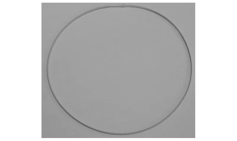 Collar acero espiral 1,4mm*42cms Pl / Bases de Collares de Latón / Zamak