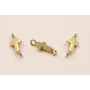 Stainless Steel: Entrepieza Cruz Acero 14*5mm Oro / Cuentas Metálicas de Acero Inoxidable
