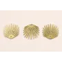 Cuenta Acero Concha Acero 12*18mm Oro / Cuentas Metálicas de Acero Inoxidable