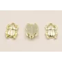 Colgante escarabajo plano 11*7*2mm Dorado / Cuentas Metálicas de Latón / Zamak