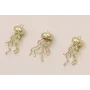 Medusa 10*4mm y 20mm Dorado Mate / Cuentas Metálicas de Latón / Zamak