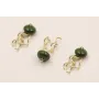 Cuenta Medusa 10*4mm y 20mm D.Mate verde / Cuentas Metálicas de Latón / Zamak