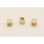 Cuenta Cubo de 3mm Agujero 2mm D.Mate / Cuentas Metálicas de Latón / Zamak