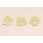 Chapa irregular 21mm estrella labrada / Cuentas Metálicas de Latón / Zamak