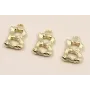 Colgante Letra B latón Dorado 15*10mm / Cuentas Metálicas de Latón / Zamak