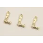 Colgante Letra L latón Dorado 15*10mm / Cuentas Metálicas de Latón / Zamak