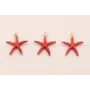 Colgante Estrella Mar 12mm diámetro Rojo / Cuentas Metálicas de Latón / Zamak