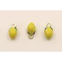 Colgante Limón 10*5mm Amarillo / Cuentas Metálicas de Latón / Zamak