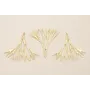 Colgante Coral 55*45mm Dorado Mate / Cuentas Metálicas de Latón / Zamak