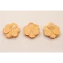 Pieza Flor sobrepuesta 42mm 4 capas Salmón / Cuentas Metálicas de Latón / Zamak