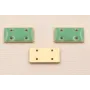 Cuenta Rectandulo Oro Mate 15*7mm esmalte Turquesa / Cuentas Metálicas de Latón / Zamak