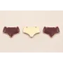 Pieza Braga bañador O.Mate  16*11mm Esmalte Morado / Cuentas Metálicas de Latón / Zamak