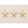 Colgante Estrella Mar 12mm diámetro Beige / Cuentas Metálicas de Latón / Zamak