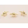 Colgante dinosaurio 15*10mm Oro / Cuentas Metálicas de Latón / Zamak