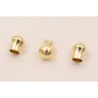 Capuchón 6*5mm Agujero 3mm Oro / Cuentas Metálicas de Latón / Zamak