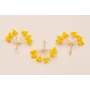 Cuenta Ramillete 6 pétalos 20*15mm Amarillo / Cuentas Metálicas de Latón / Zamak