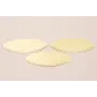 Colgante Ovalo 55*20mm Dorado Mate / Cuentas Metálicas de Latón / Zamak