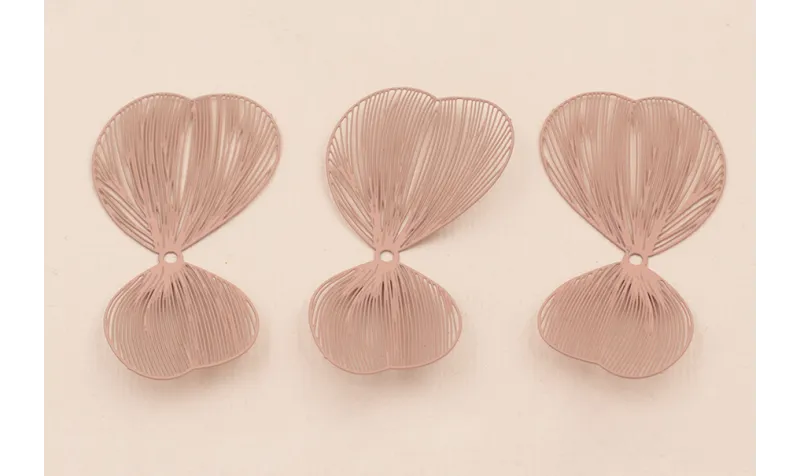 Pareja de Pétalos 50*27mm moldeables Rosa