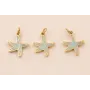 Colgante estrella Mar Acero 316L 9*9mm Color Azul / Cuentas Metálicas de Acero Inoxidable
