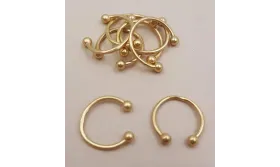 Aro semicerrado 10mm diámetro / Cuentas Metálicas de Latón / Zamak