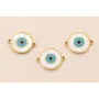 Entrepieza Ojo Turco Acero 316L 12*12mm esmaltado / Cuentas Metálicas de Acero Inoxidable