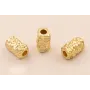 Entrepieza Rectangular 13*5*5 O. Mate Agujero 3mm / Cuentas Metálicas de Latón / Zamak