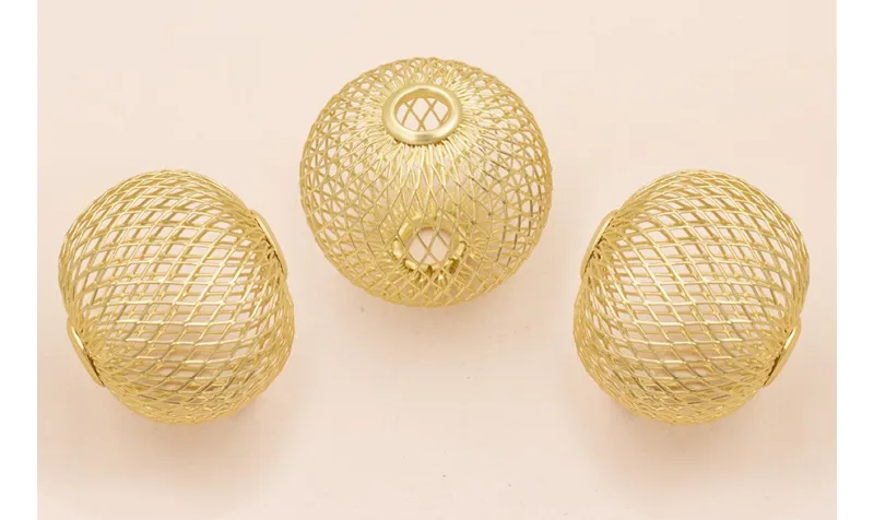 Pieza Semi Bola 37*35mm Oro Mate
