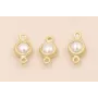 Entrepieza Perla 10*4mm / Cuentas Metálicas de Latón / Zamak