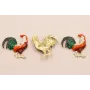 Colgante Gallina Esmaltada 45*45mm / Cuentas Metálicas de Latón / Zamak