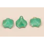 Pétalo Irregular Esnaltado Turquesa 22*20 mm / Cuentas Metálicas de Latón / Zamak