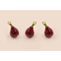 Colgante berenjena 16*7mm  / Cuentas Metálicas de Latón / Zamak