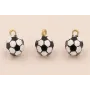 Colgante balón Futbol 10mm Diámetro / Cuentas Metálicas de Latón / Zamak