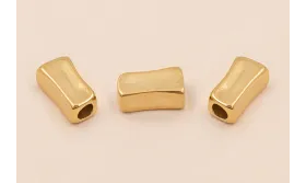 Pieza Pasante Acero Inoxidable 13*7*5mm Hole 4mm / Cuentas Metálicas de Acero Inoxidable