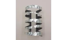 Pulsera 5 tiras Plata Vieja 90 mms / Bases de Pulseras de Latón / Zamak