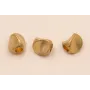 entrepieza triangular 4*3mm Latón pullido / Cuentas Metálicas de Latón / Zamak