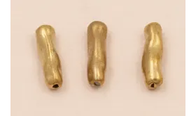 Tallo Coral 12*3mm Latón Pulido / Cuentas Metálicas de Latón / Zamak