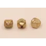 Pieza cúbica irregular de 5*5mm Latón pulido / Cuentas Metálicas de Latón / Zamak