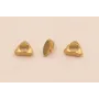 Entrepieza triangular 2*1mm Latón pulido / Cuentas Metálicas de Latón / Zamak