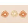 Colgante Forma Radiante 20mm Oro Mate y Rosa / Cuentas Metálicas de Latón / Zamak