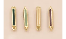 Entrepieza listón multicolor 15*2mm  / Cuentas Metálicas de Latón / Zamak