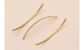 Lámina arqueada plana pulsera 50*3m / Bases de Pulseras de Latón / Zamak